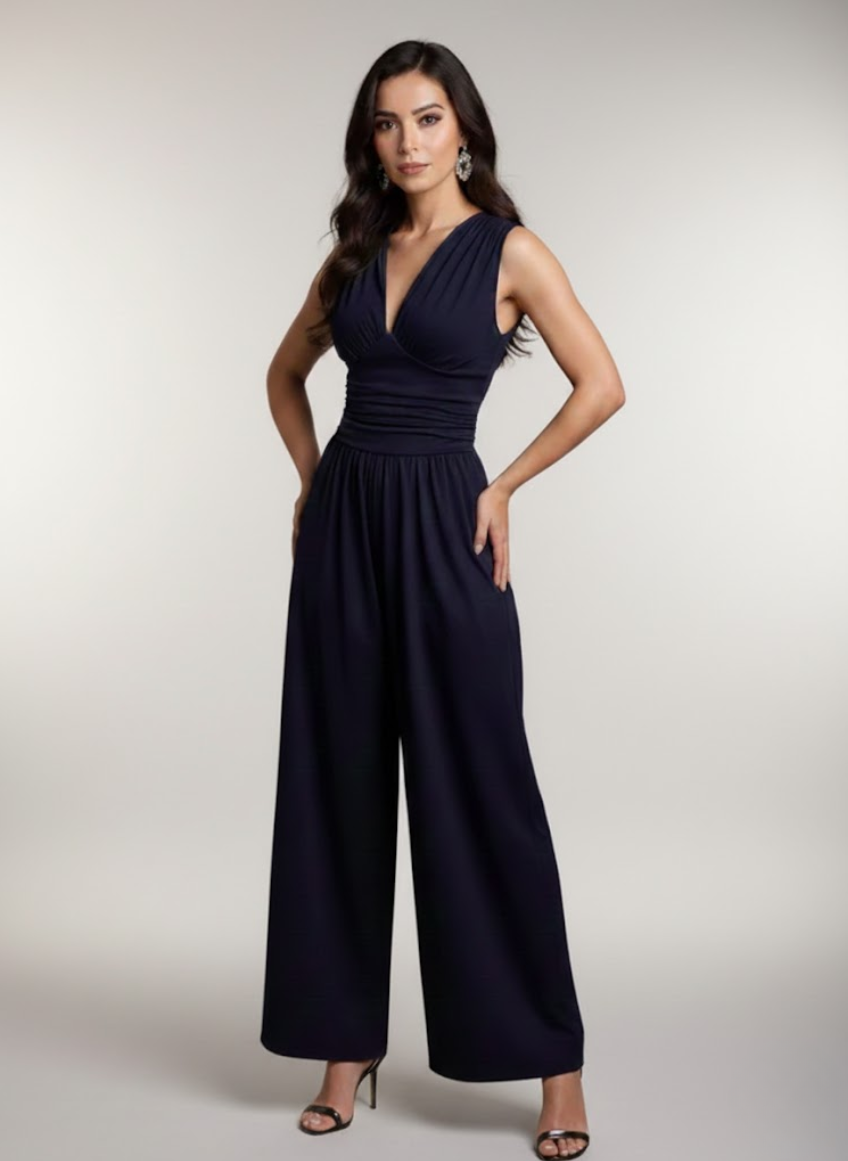 Mono Fluido Elegante Sin Mangas