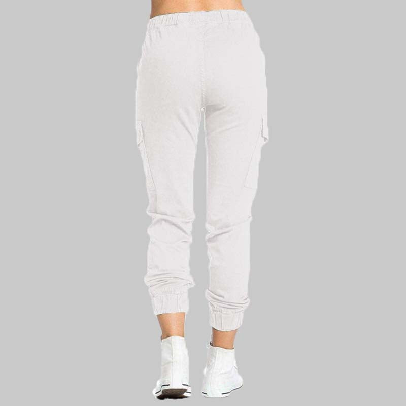 Pantalones Cargo Mujer Jogger Cintura Elástica