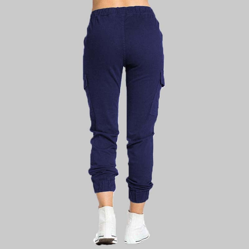 Pantalones Cargo Mujer Jogger Cintura Elástica